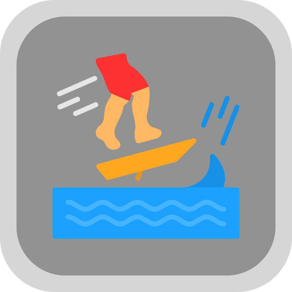 Skimboarding Vector Icon Design