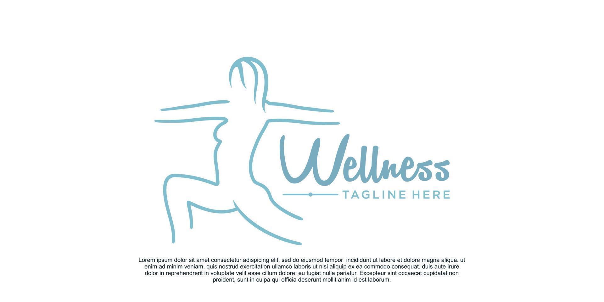 Woman health logo design inspiration and woman slim body unique concept Premium Vector Part 1