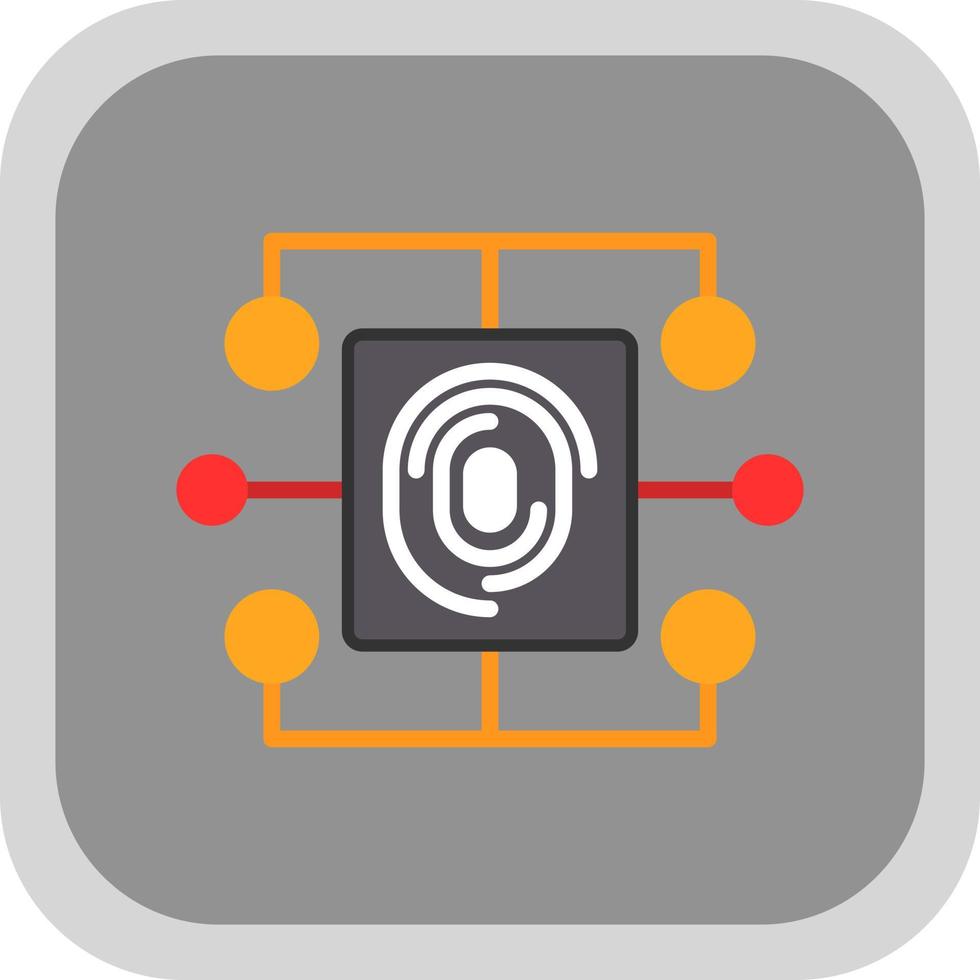 Biometric Data Vector Icon Design