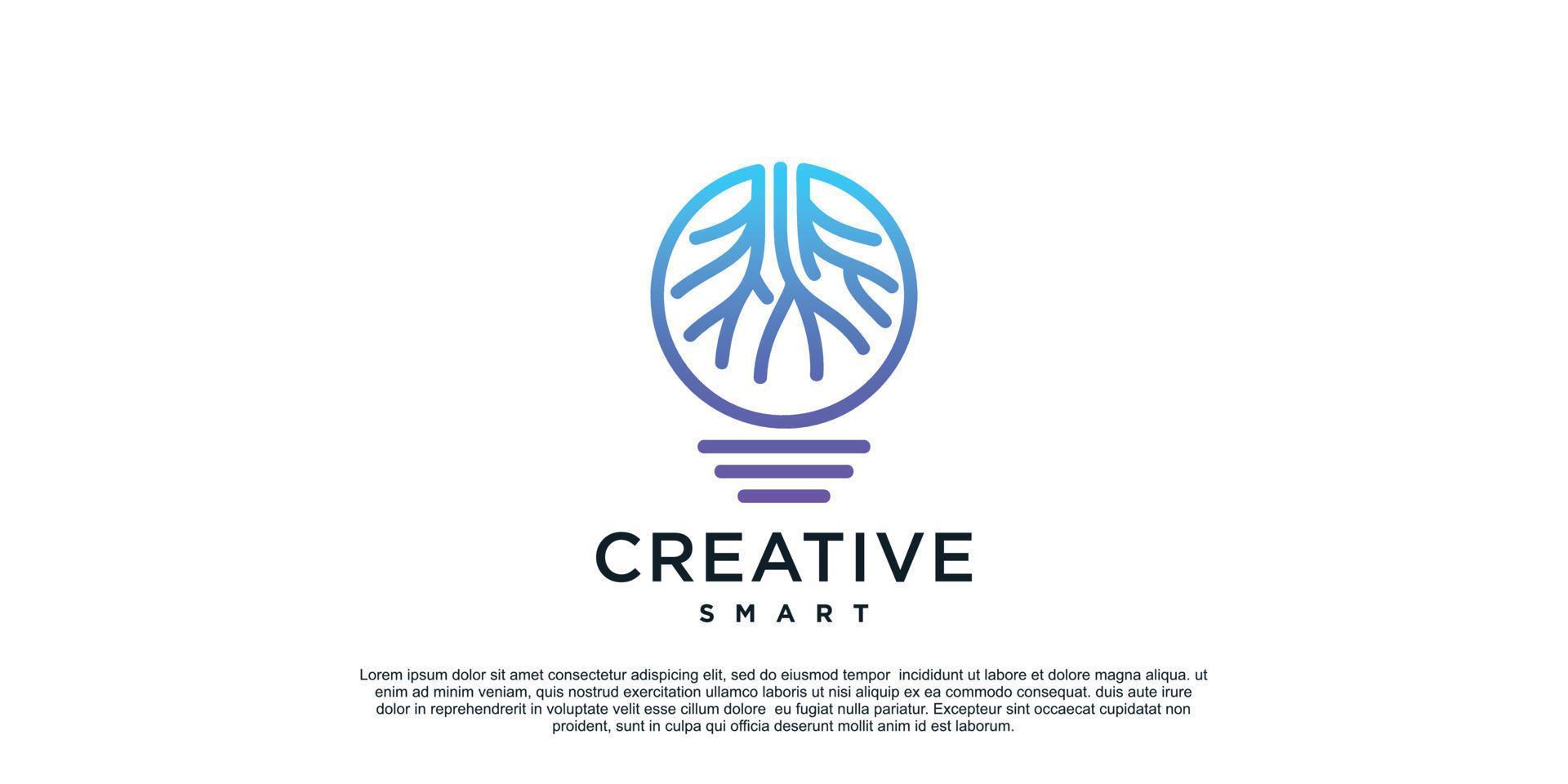 Creative logo design with unique concept Premium Vector