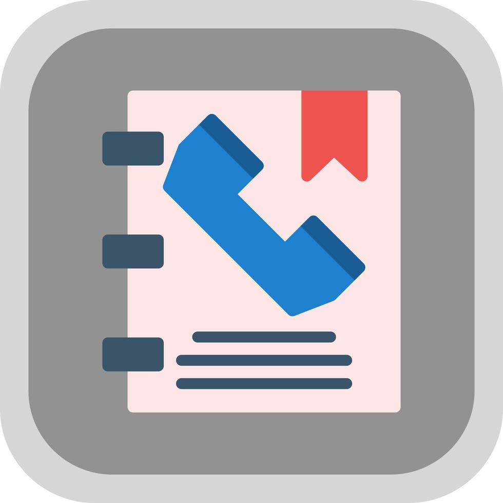 Phone Book Vector Icon Design