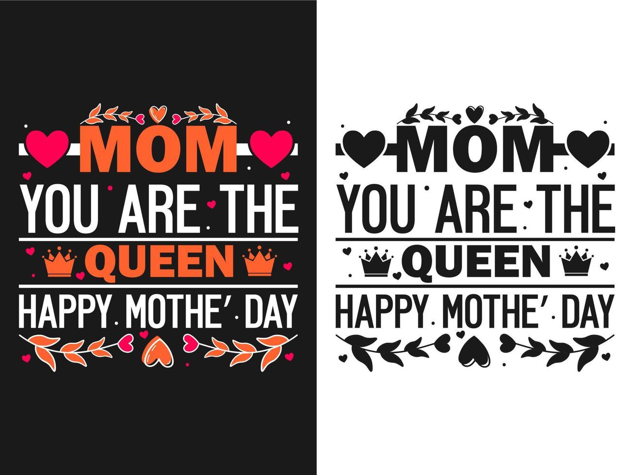 Mother Day Typography T-shirt Design vector