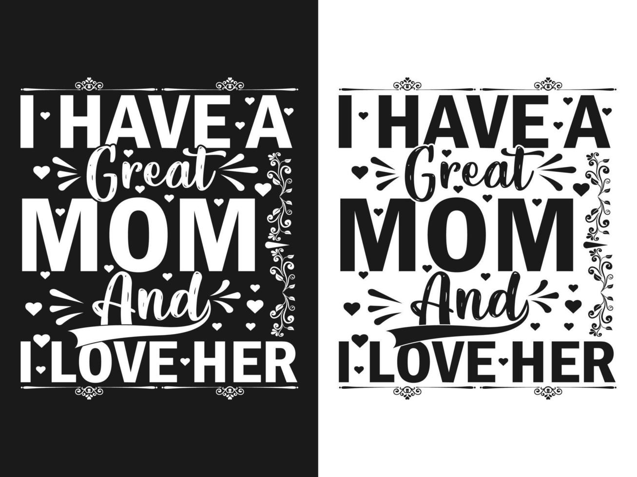 Mother Day Typography T-shirt Design vector