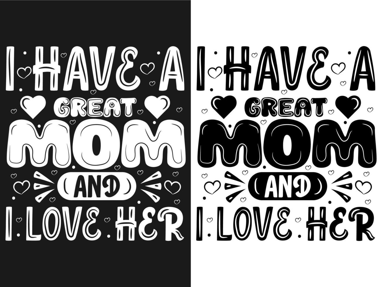 Mother Day Typography T-shirt Design vector