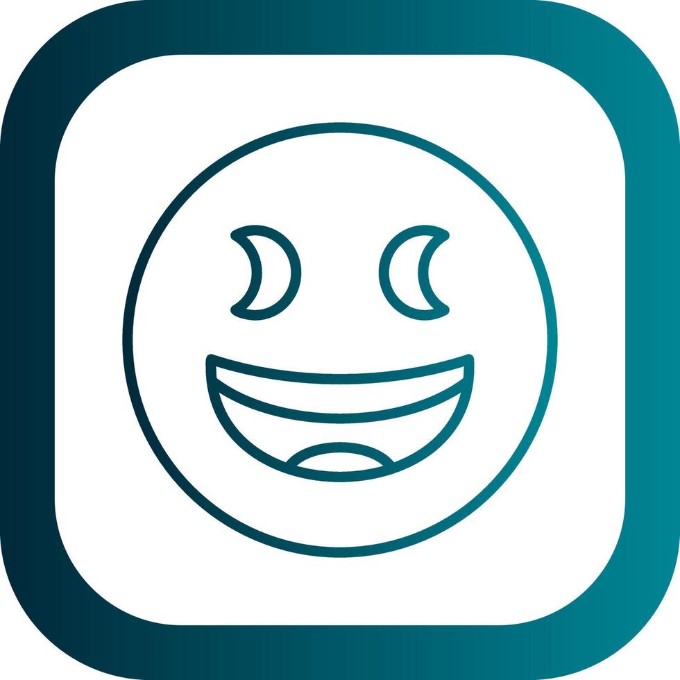 Grinning Squinting Face Vector Icon Design