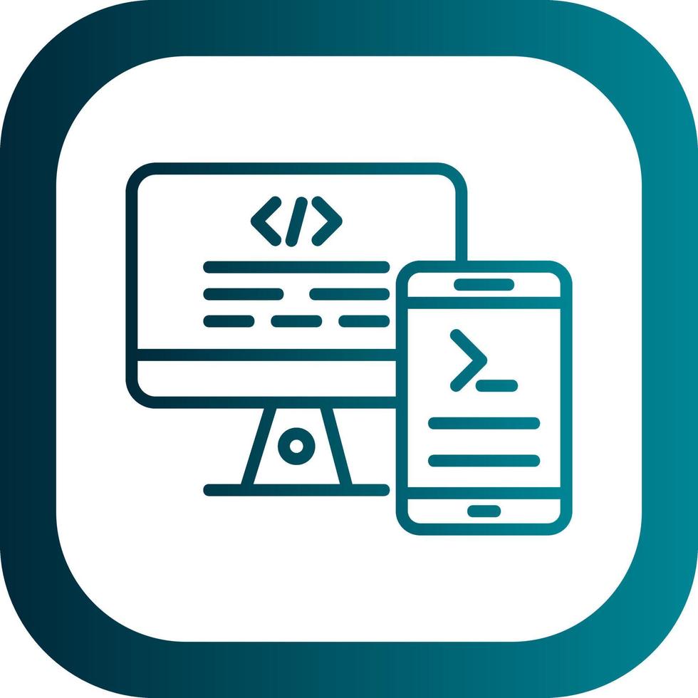 Code Terminal Vector Icon Design