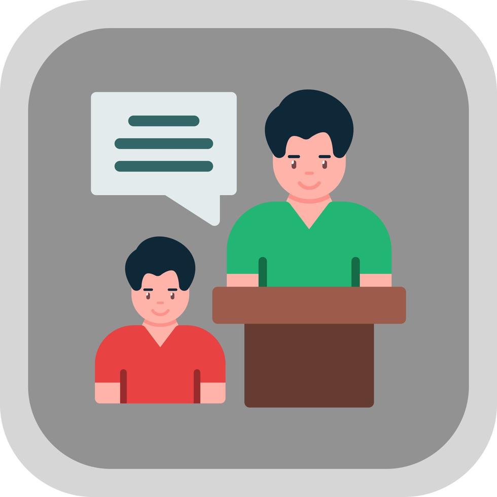 Job Interview Vector Icon Design