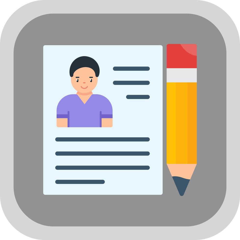 diseño de icono de vector de contrato de empleo