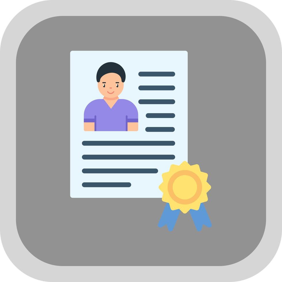 Employee Qualification Vector Icon Design