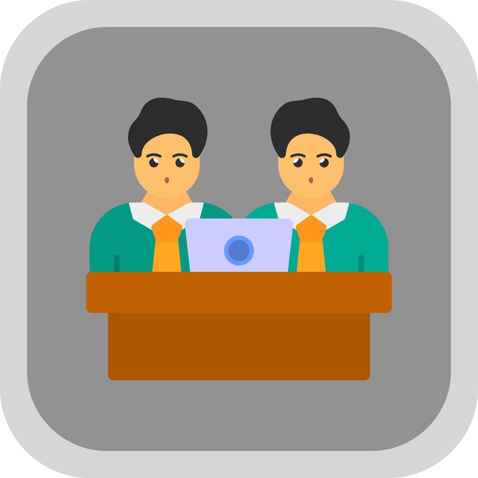 Colleagues Vector Icon Design