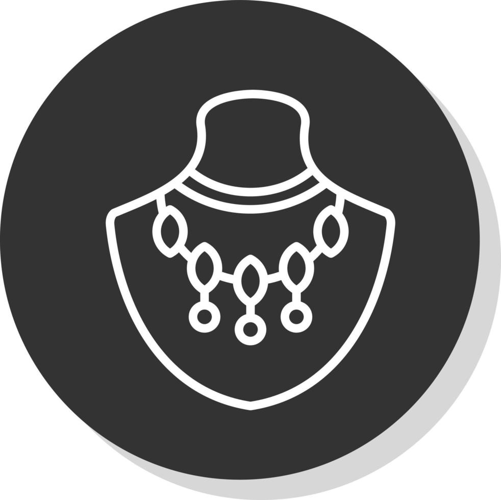 Necklace Vector Icon Design