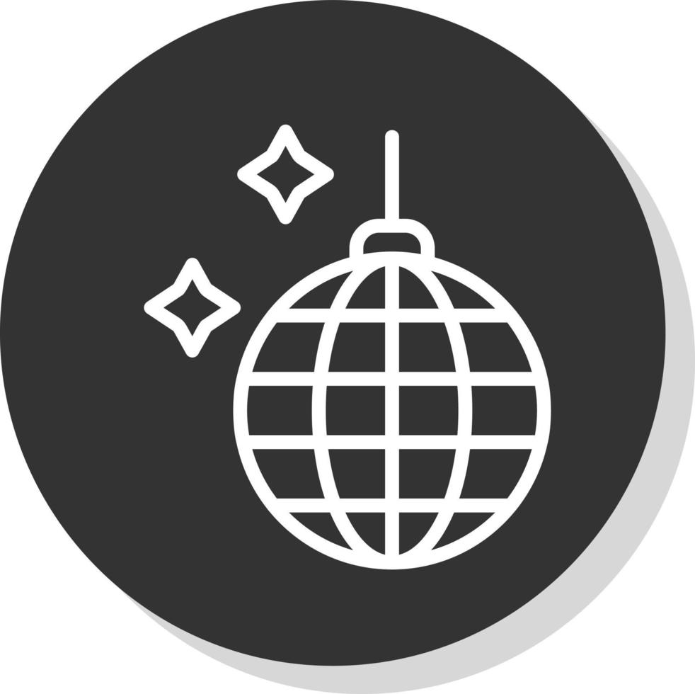 Disco Ball Vector Icon Design