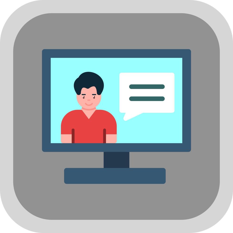 Online Consulting Vector Icon Design