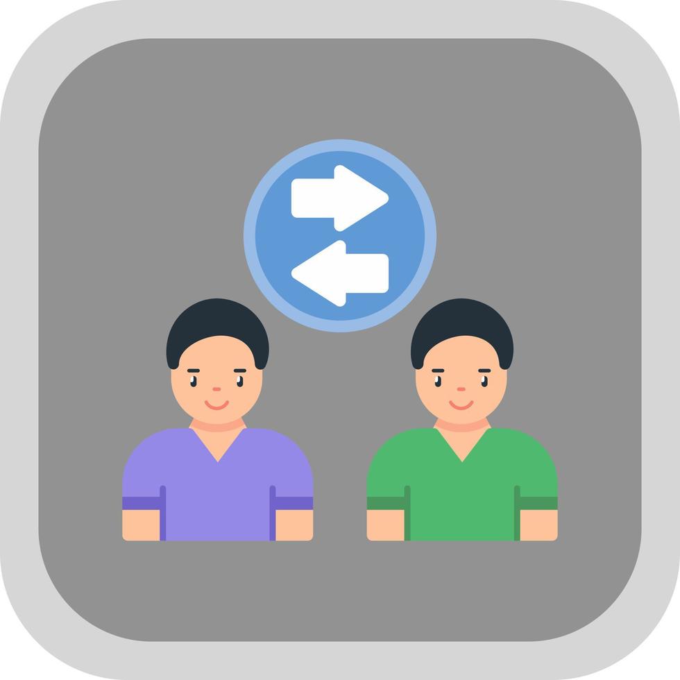 Employee Turnover Vector Icon Design