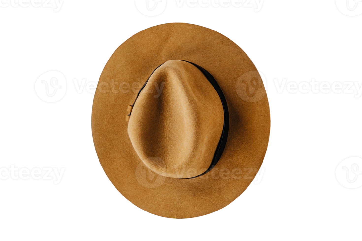 Brown hat isolated on a transparent background png