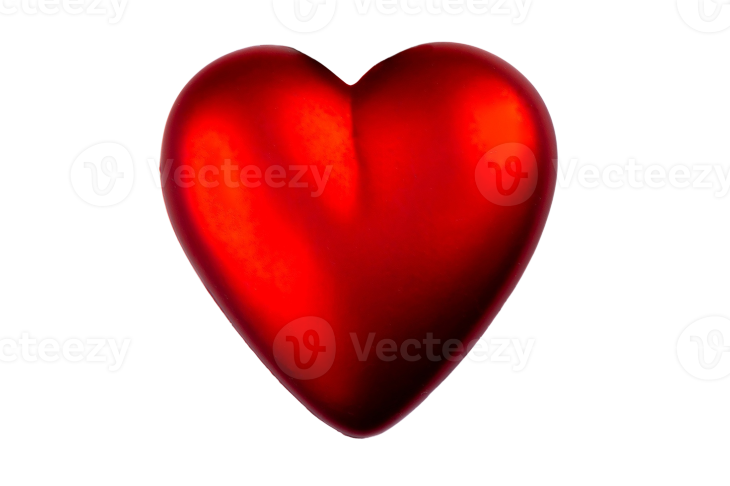 Red heart isolated on a transparent background png