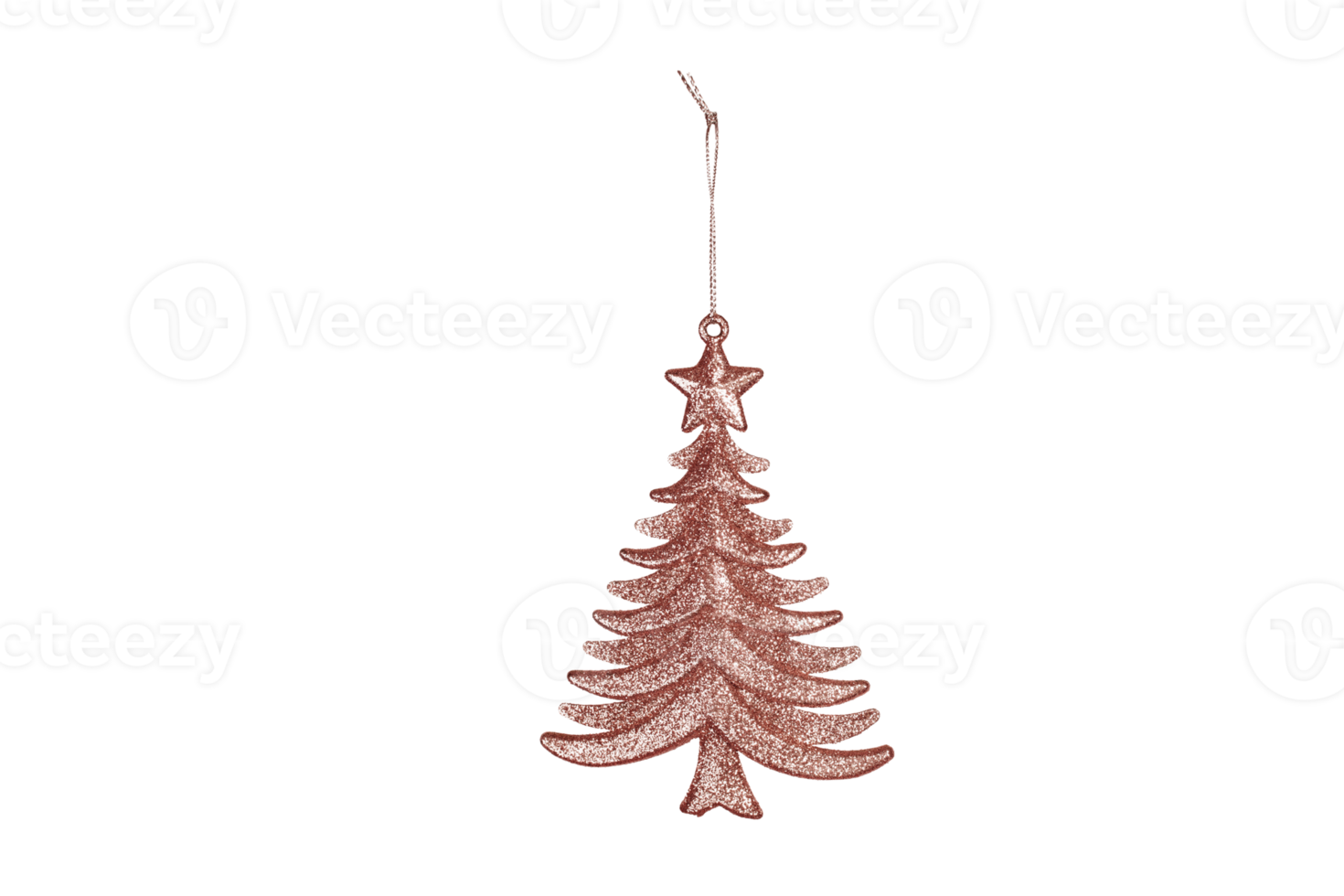 Pink christmas tree isolated on a transparent background png