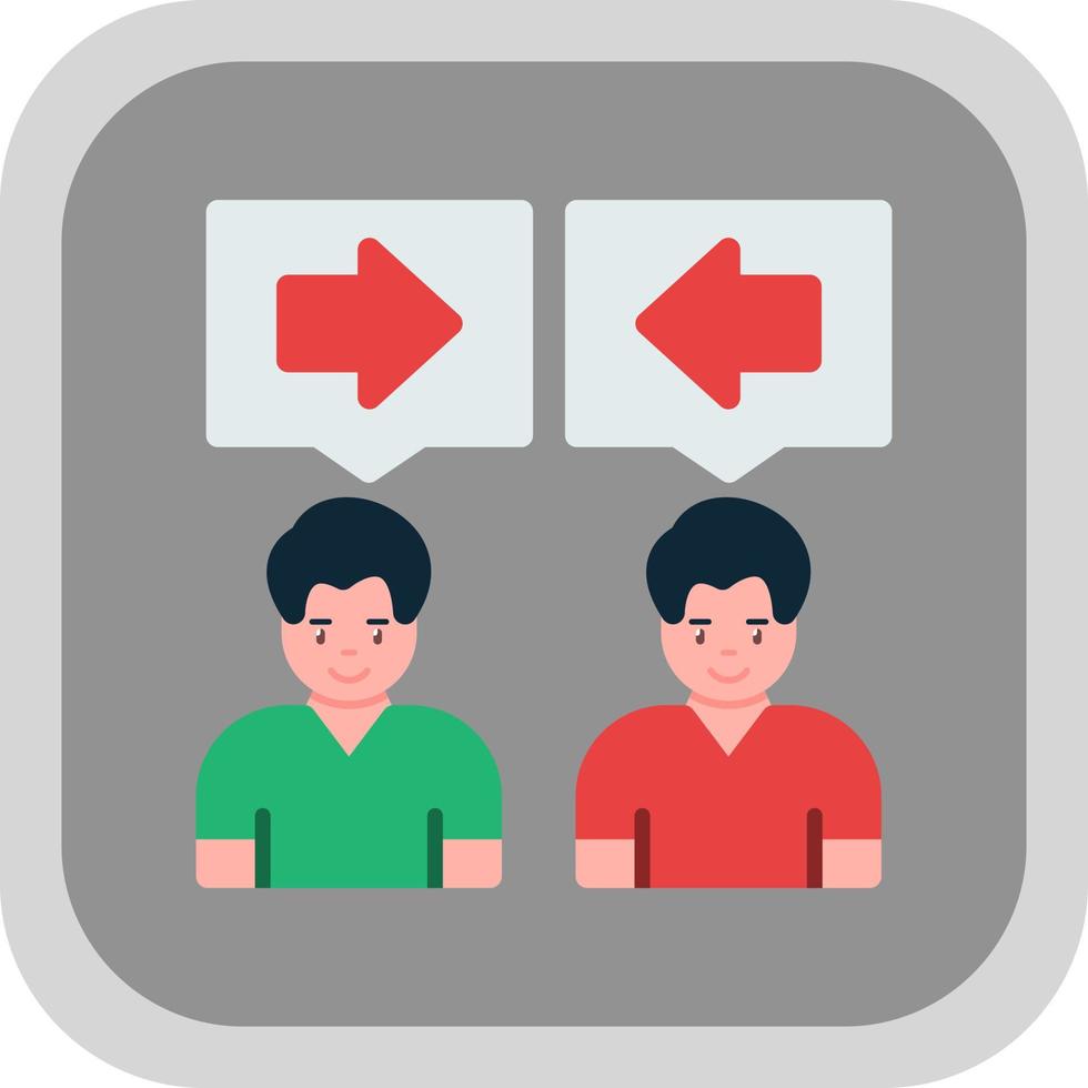 Conflict Of Interest Vector Icon Design