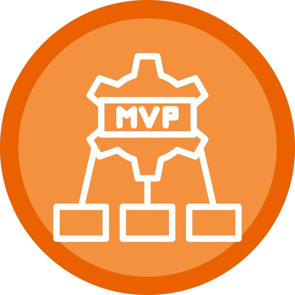 diseño de icono de vector mvp