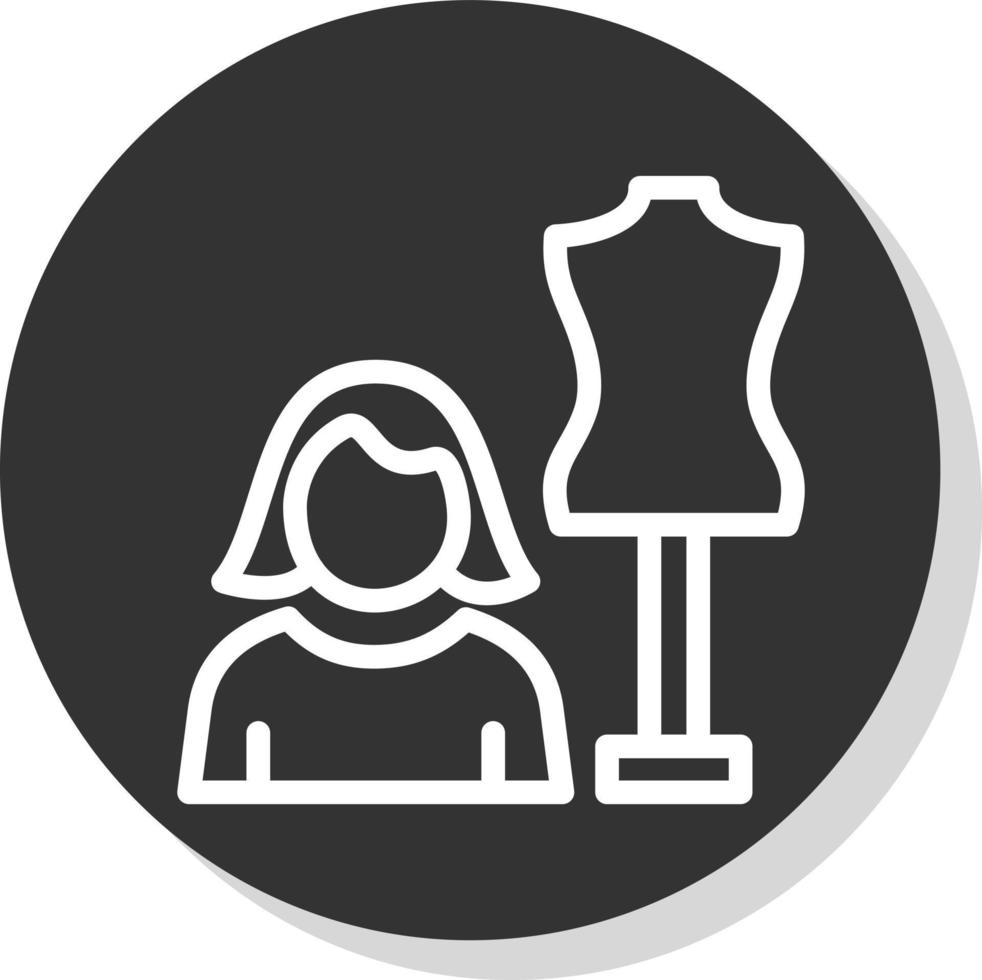 diseño de icono de vector de diseñador de moda