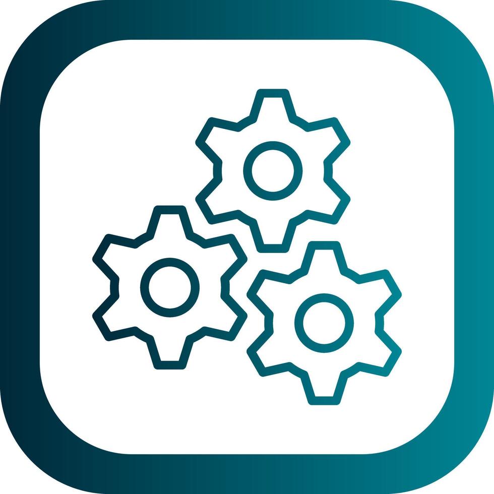 Cogs Vector Icon Design