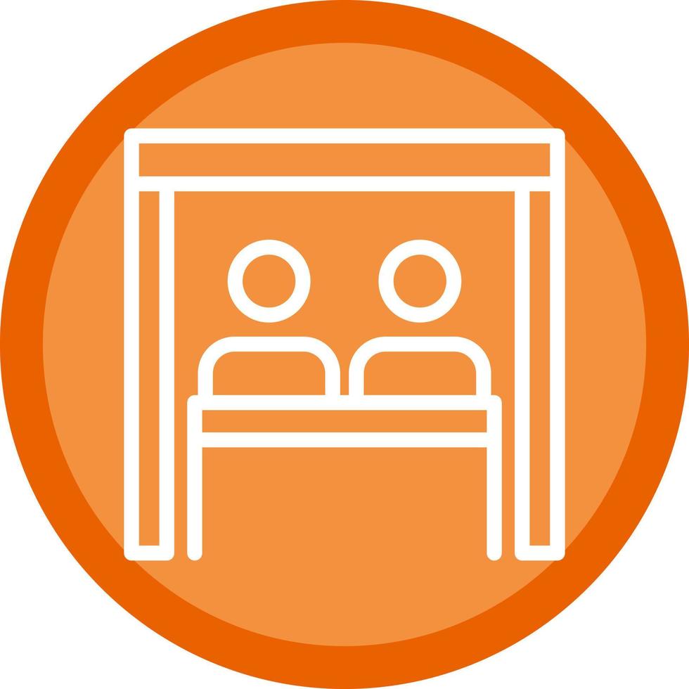 Virtual Team Room Vector Icon Design