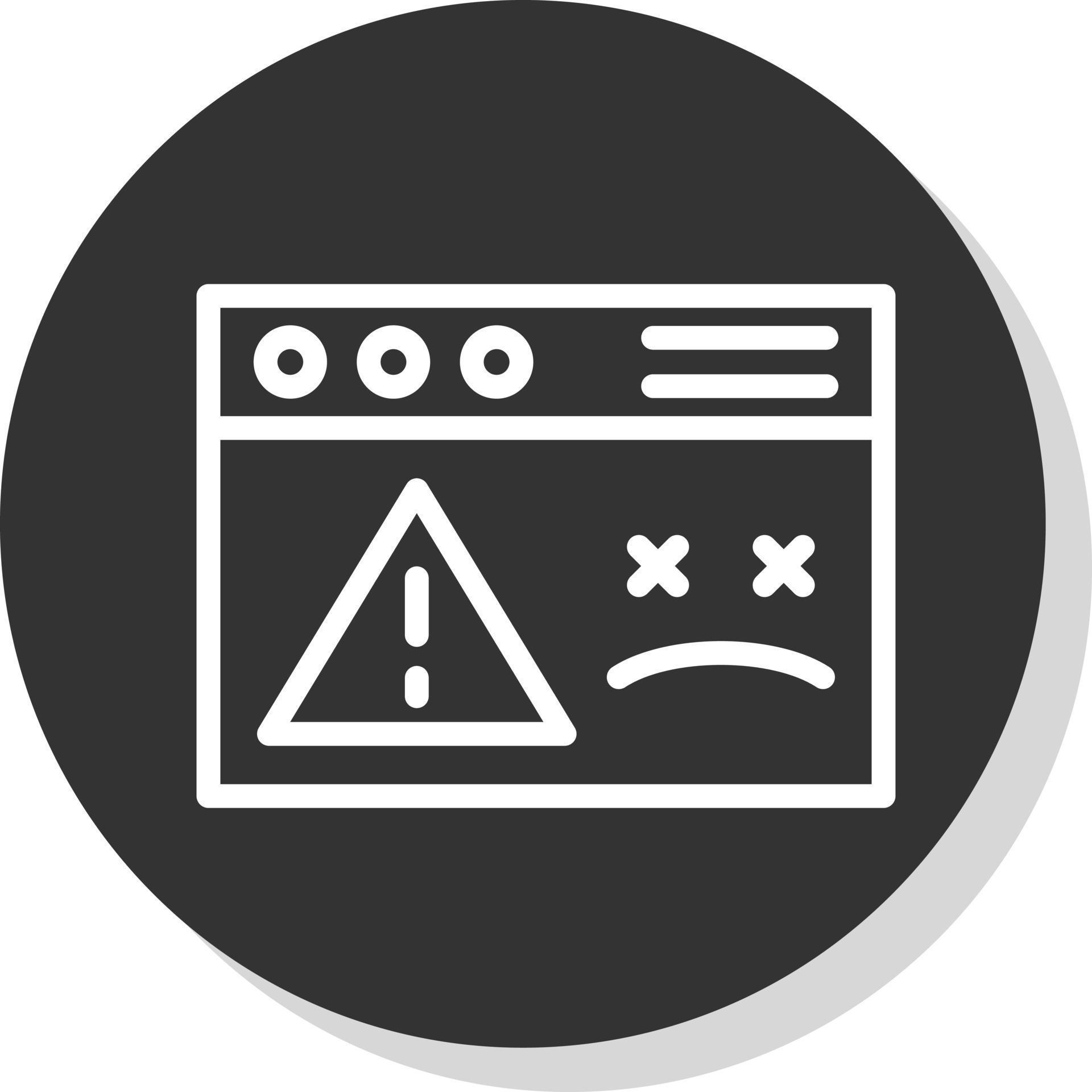 Website Dead Vector Icon Design 21346164 Vector Art at Vecteezy