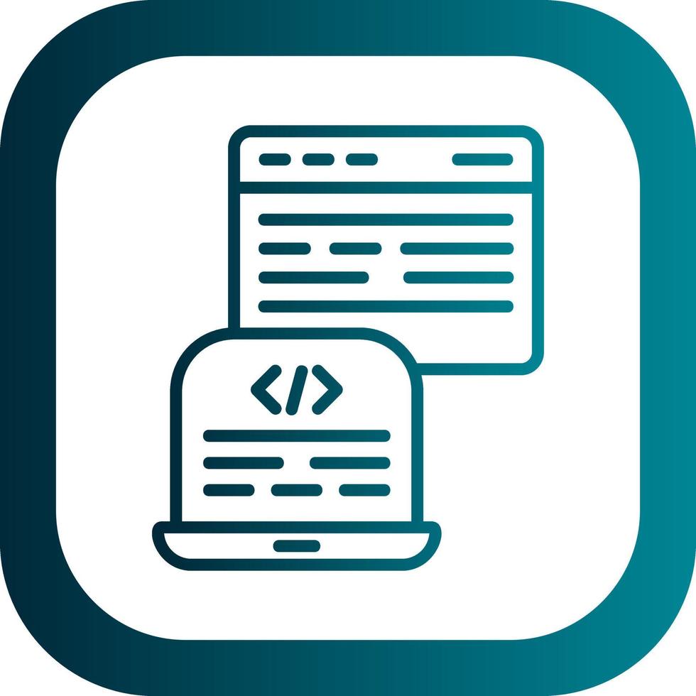 Backend Development Vector Icon Design
