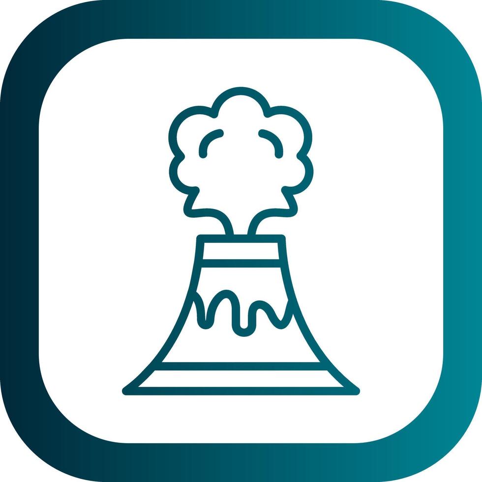 Volcano Vector Icon Design