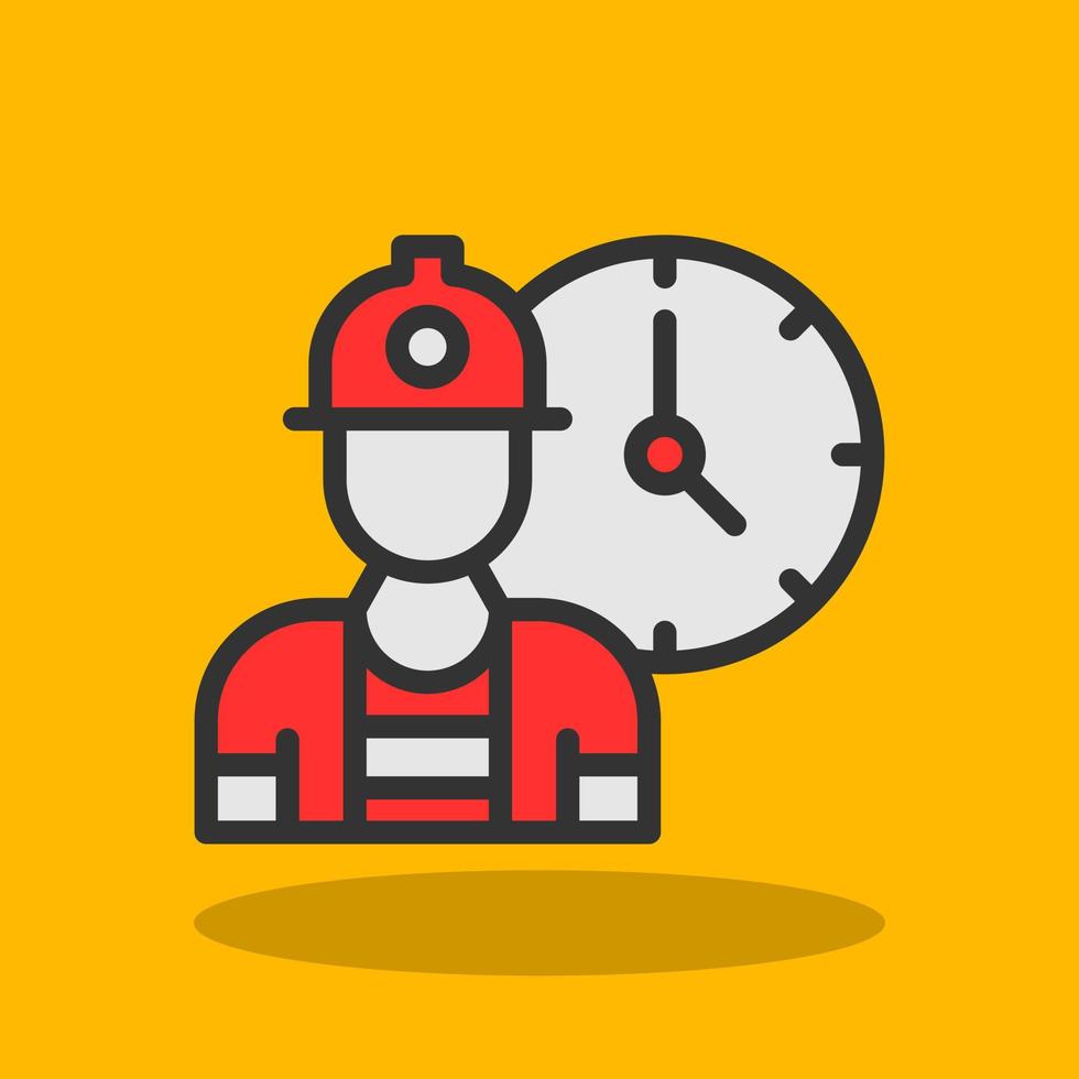 Working Hours Vector Icon Design