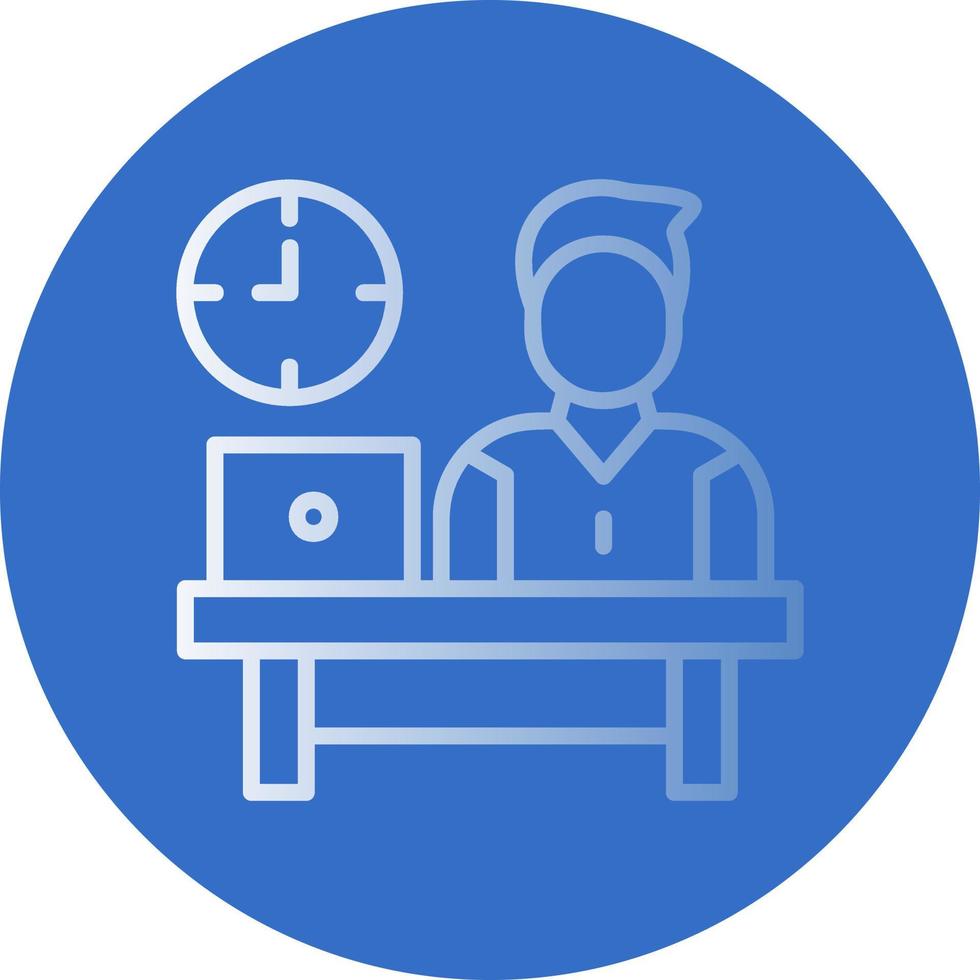 Work Time Vector Icon Design