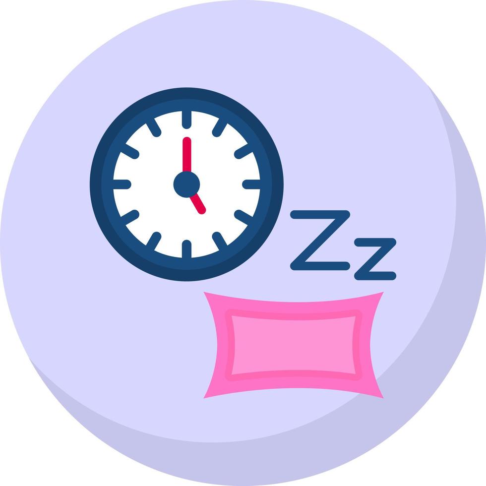 Sleeping Time Vector Icon Design