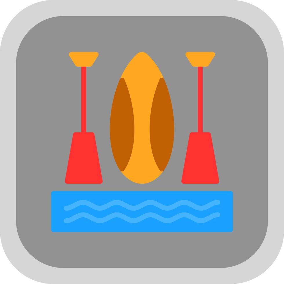 Paddleboarding Vector Icon Design