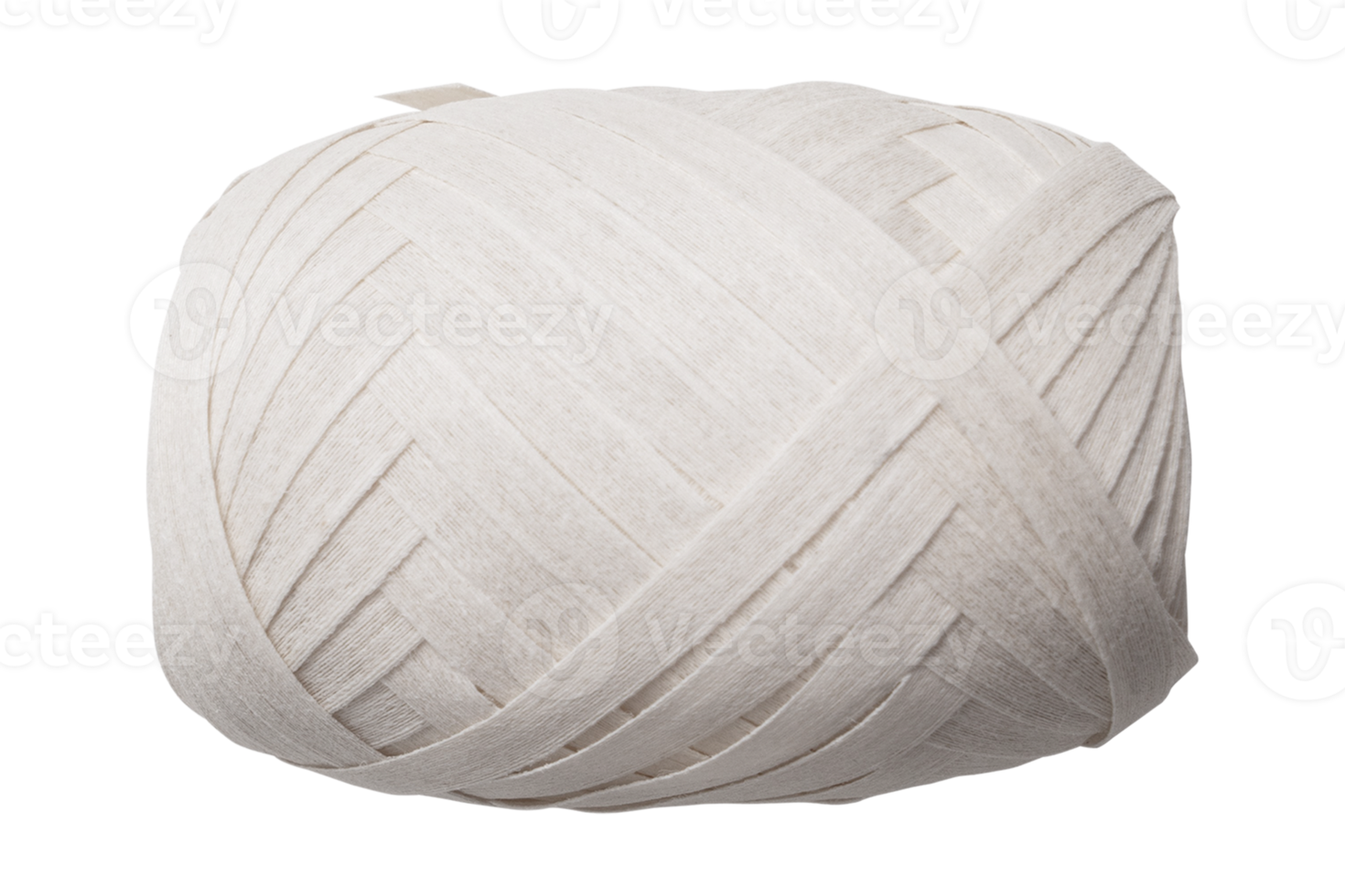 White thread spool isolated on a transparent background png