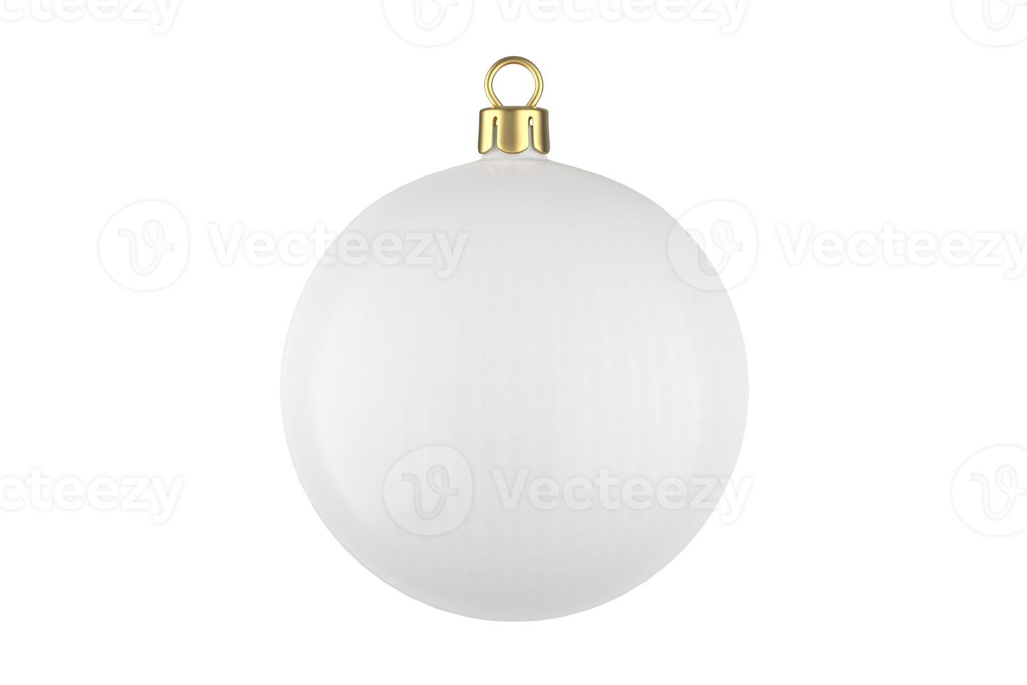 blanco Navidad pelota aislado en un transparente antecedentes png