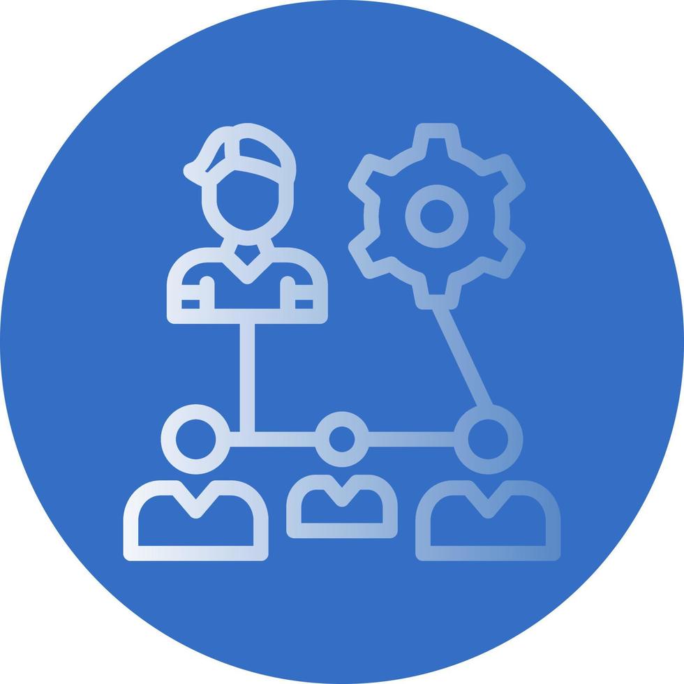 Organization Structure Vector Icon Design