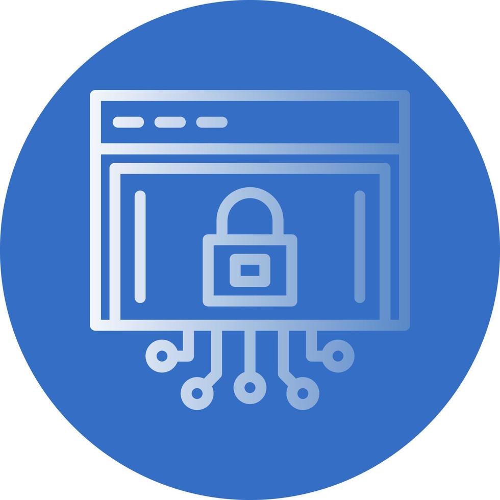 Internet Security Vector Icon Design