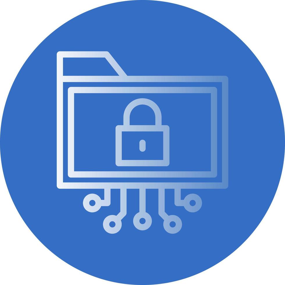 Data Encryption Vector Icon Design