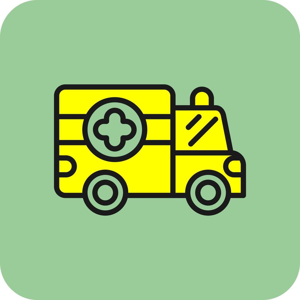 Ambulance Vector Icon Design