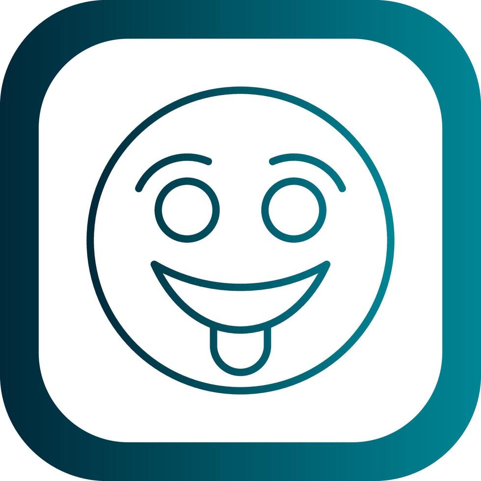 Face with Tongue Vector Icon Design