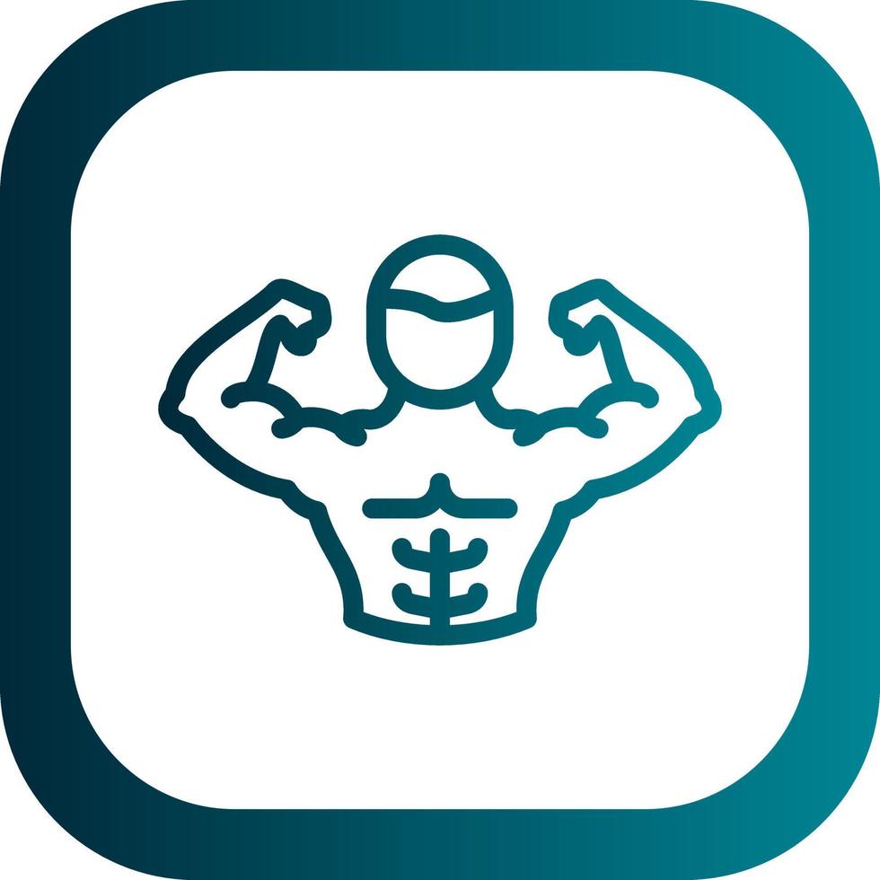 Full Body Muscle Vector Icon Design