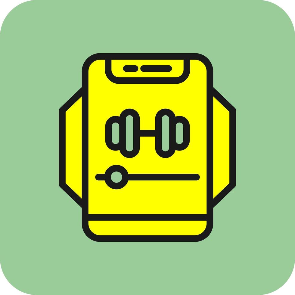 Gym Music Vector Icon Design
