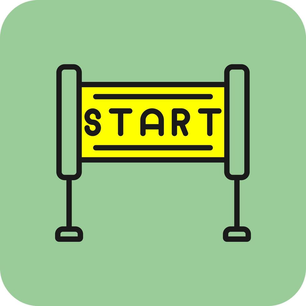 Race Start Vector Icon Design