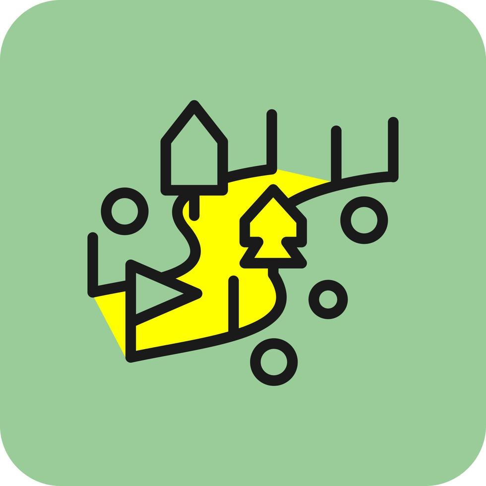 Snowboard Race Vector Icon Design