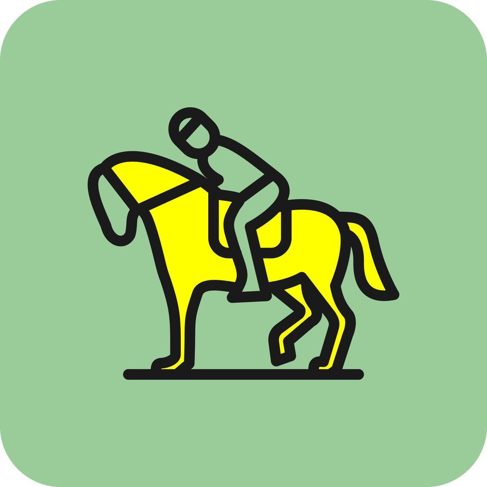 Equestrian Vector Icon Design