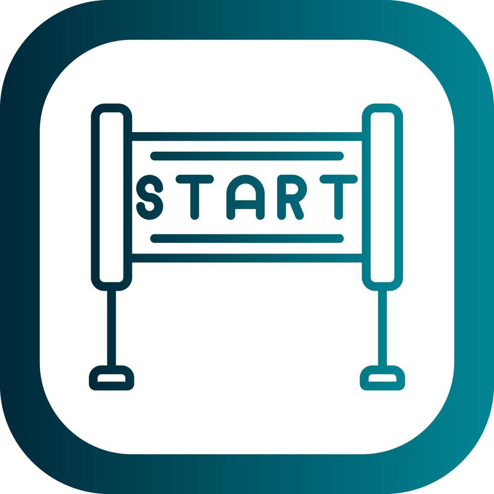 Race Start Vector Icon Design