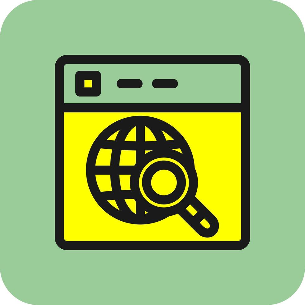 Website Search Vector Icon Design