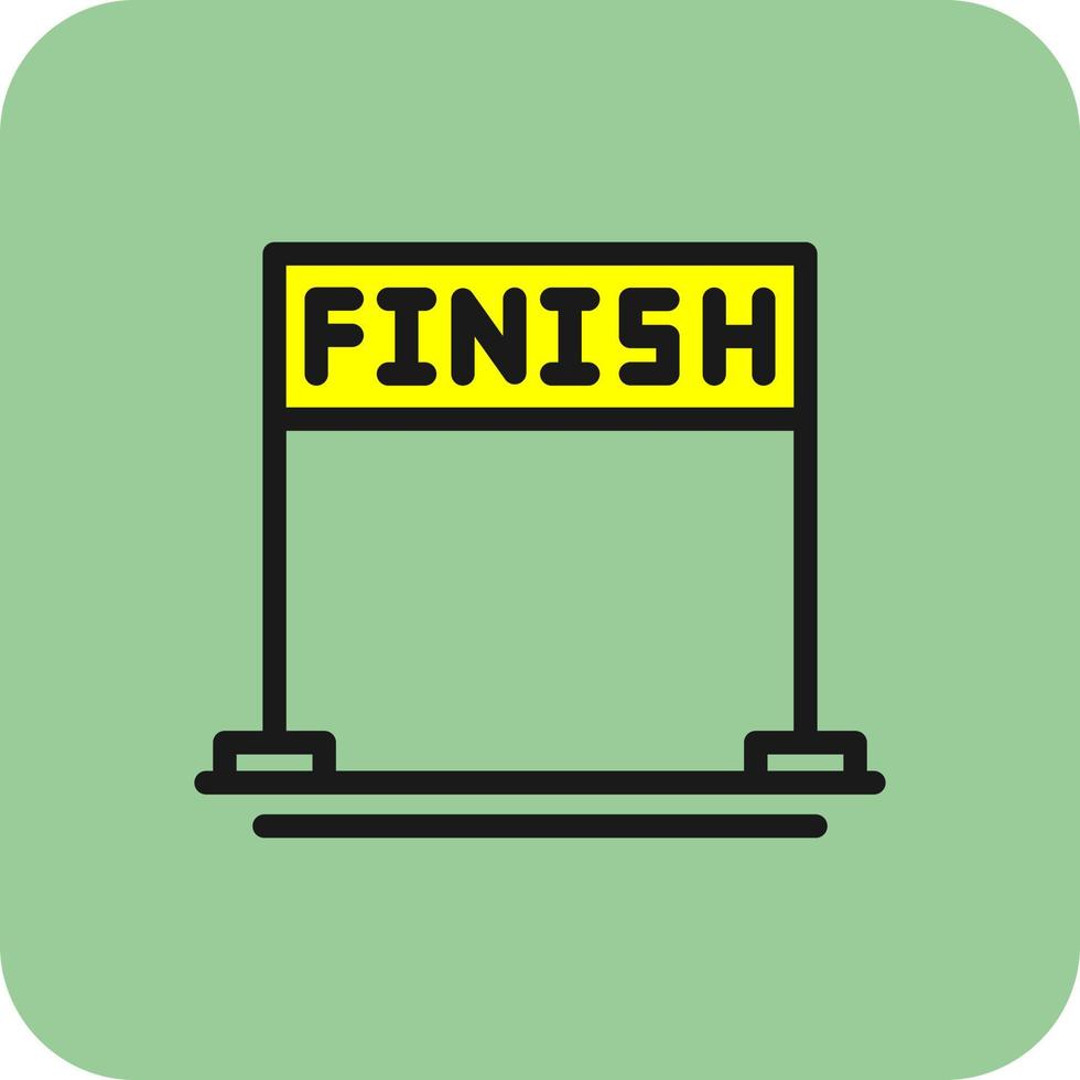 Finish Vector Icon Design