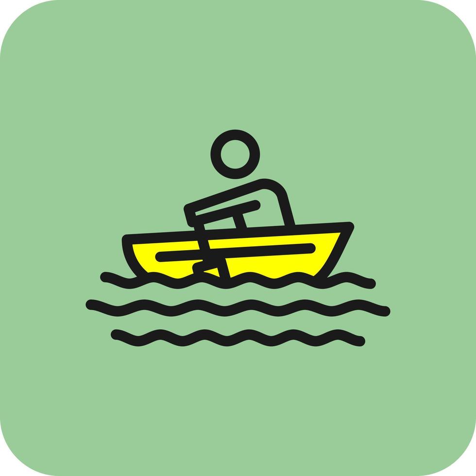 Rowing Vector Icon Design