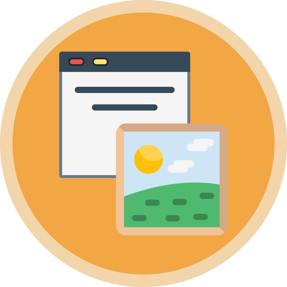 Alt Text Vector Icon Design